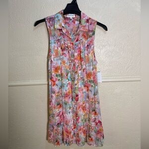 Bella Dahl Floral Sleeveless Mini Dress